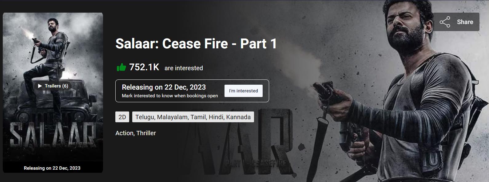 Download Salaar: Cease Fire - Part 1 Full Movie in HD 1080p